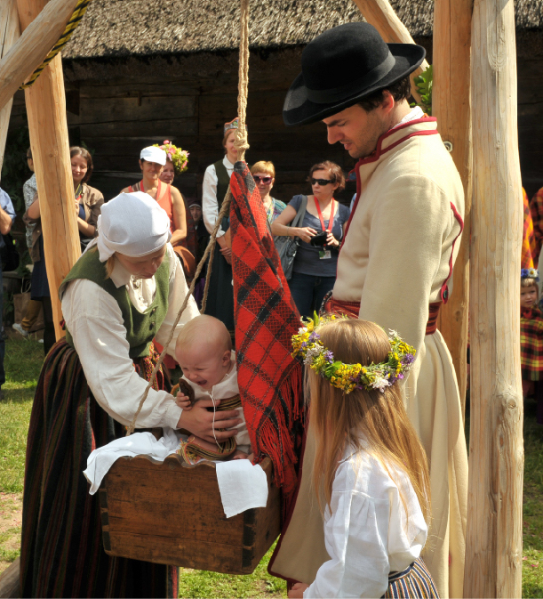 Latvian naming cermony