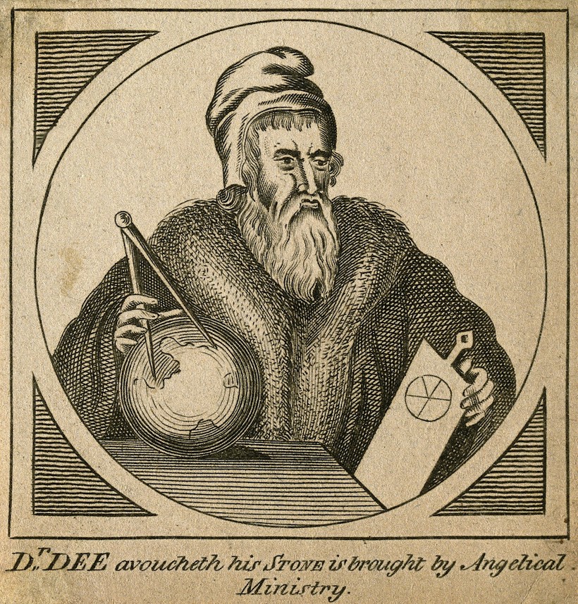 An engraving of John Dee
