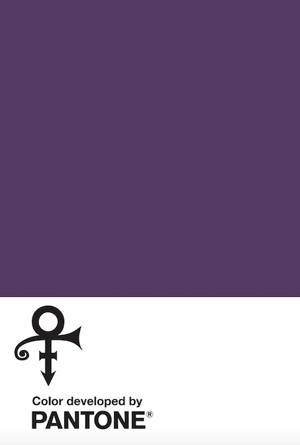 Pantone colour tag for Prince purple