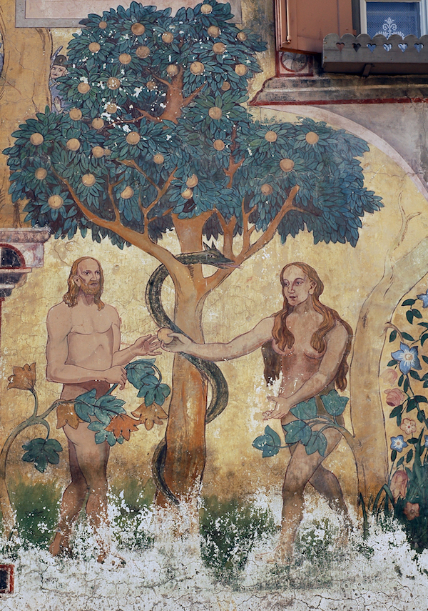 Garden of Eden fresco on a house