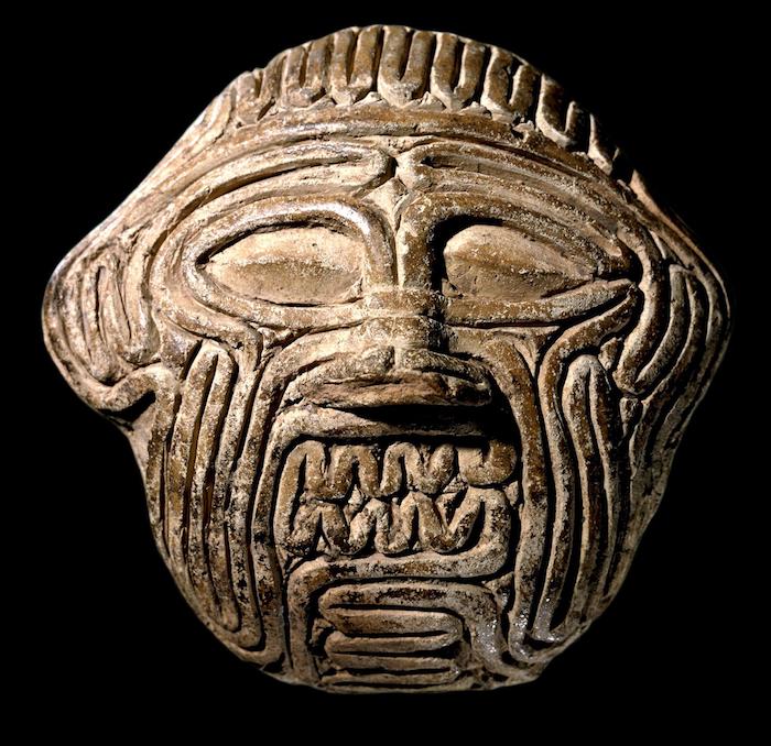 clay mask of the demon humbaba